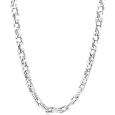 Pompeii3 Men's 14k Gold (80gram) Or Platinum (150gram) 6.5mm Link Chain Necklace 24" In Silver