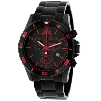 Jivago Men's Black Dial Watch In Red   / Black
