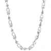 Pompeii3 Men's 14k Gold (156gram) Or Platinum (293gram) 8mm Link Chain Necklace 24" In Silver