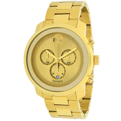 Movado Men's Gold Tone Dial Watch In Yellow