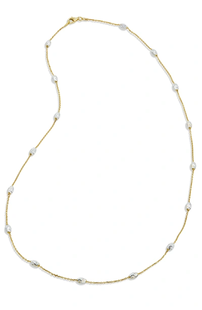 Savvy Cie Jewels 18k Gold Vermeil Two-tone 24" In White