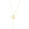Adornia Pin Heart Adjustable Lariat Necklace In White
