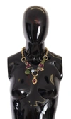 DOLCE & GABBANA Dolce & Gabbana Tone Brass Fabric Crystals Women Jewelry Women's Necklace