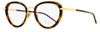 Pomellato Women's Oval Eyeglasses Pm0058o 002 Gold/havana 51mm In Multi