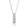 Vir Jewels 1/20 Cttw Lab Grown Diamond Drop Pendant Necklace .925 Sterling Silver 1/2 Inch With 18 Inch Chain In Silver