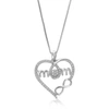 Vir Jewels 1/6 Cttw Lab Grown Diamond Heart Pendant Necklace .925 Sterling Silver 3/4 Inch With 18 Inch Chain In Silver