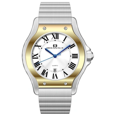 Oceanaut Men's Rayonner Silver Dial Watch In Blue / Gold Tone / Silver / Yellow