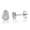 Vir Jewels 1/3 Cttw Round Cut Lab Grown Diamonds Stud Earrings .925 Sterling Silver Round Studs Prong Set In Silver