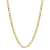 ADORNIA 6MM FIGARO CHAIN GOLD 24"