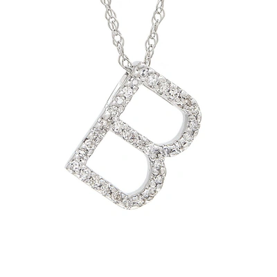 Monary Diamond "b" (wg/with Chain) In Silver