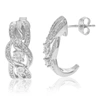 Vir Jewels 1/5 Cttw Round Lab Grown Diamond Dangle Earrings .925 Sterling Silver Prong Set 3/4 Inch In Silver