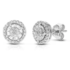 Vir Jewels 1/4 Cttw 50 Stones Round Lab Grown Diamond Studs Earrings .925 Sterling Silver Prong Set Round Shape In Silver