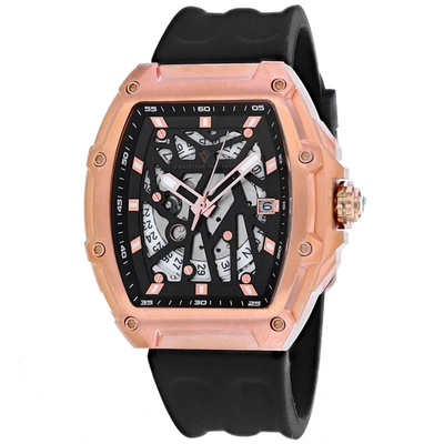 Christian Van Sant Odyssey Automatic Black Dial Mens Watch Cv6195 In Black / Gold Tone / Rose / Rose Gold Tone