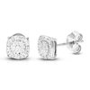 Vir Jewels 1/5 Cttw 42 Stones Round Lab Grown Diamond Studs Earrings .925 Sterling Silver Prong Set Square Shap In Silver