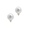ADORNIA PEARL AND CRYSTAL EARRINGS GOLD