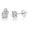 Vir Jewels 1/4 Cttw Round Lab Grown Diamond Stud Earrings For Women .925 Sterling Silver Prong Set In Silver