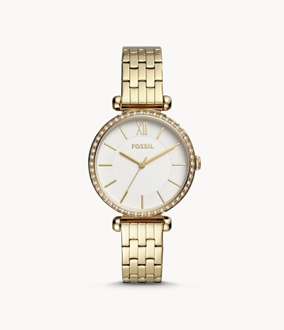Fossil Women's Tillie Three-hand, Gold-tone Stainless Steel Watch In Silver