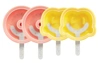 Lekue Pretzel & Donut Shapes Ice Cream Pop Mold, Set Of 4 In Beige