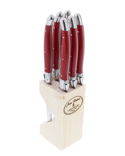 Jean Dubost 6pc Red Knife Block Set