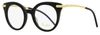 Pomellato Women's Oval Eyeglasses Pm0041o 001 Black/gold 46mm