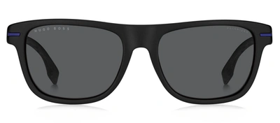 Hugo Boss Boss 1322/s M9 00vk Wayfarer Polarized Sunglasses In Grey