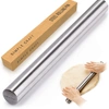 Zulay Kitchen Smooth Tapered Professional French Rolling Pin In Silver