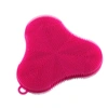 Kuhn Rikon Stay Clean Silicone Scrubber Sponge, Clover In Pink