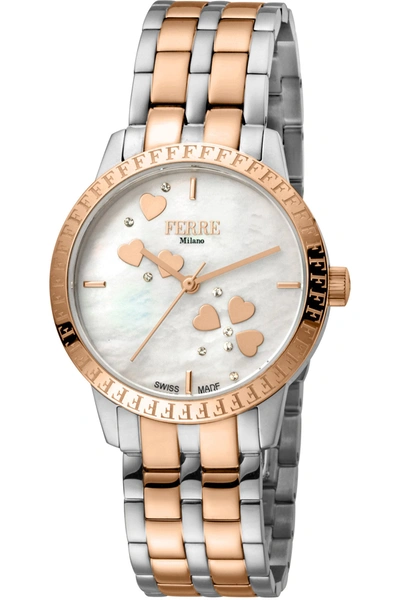 Ferre Milano Women's Fashion 32mm Quartz Watch In Gold