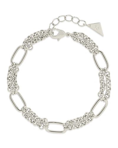 Sterling Forever Zenni Bracelet In Grey