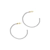 ADORNIA SEED PEARL HOOPS GOLD