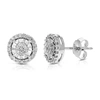 Vir Jewels 1/4 Cttw Round Lab Grown Diamond Stud Earrings .925 Sterling Silver Prong Settings Push Backs In Silver