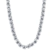 Pompeii3 40 Ct Tw Diamond Tennis Necklace 14k White Gold 16" In Silver