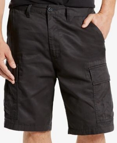 Levi's Men's Big And Tall Loose Fit 9.5" Carrier Cargo Shorts In Black