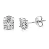 Vir Jewels 1/8 Cttw Round Lab Grown Diamond Stud Earrings .925 Sterling Silver Prong Set In Silver
