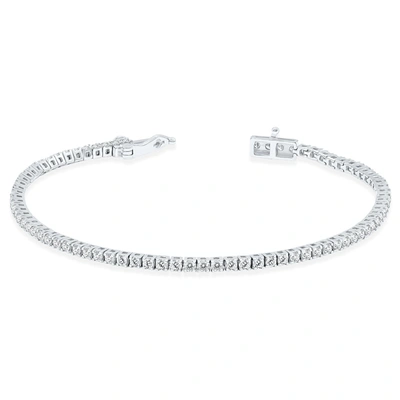 The Eternal Fit 14k 1.96 Ct. Tw. Diamond Bracelet In White