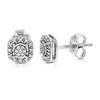 Vir Jewels 1/8 Cttw Round Cut Lab Grown Diamond Stud Earrings In .925 Sterling Silver Prong Setting In Silver