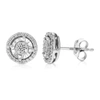 Vir Jewels Round Stud Earrings With 1/5 Cttw Lab Grown Diamonds In .925 Sterling Silver Prong Settings In Silver