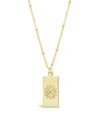 Sterling Forever Wheel Of Fortune Pendant Necklace In Gold