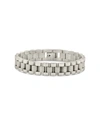 Sterling Forever Commentsold Thin Watch Band Chain Bracelet In Silver