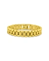 Sterling Forever Commentsold Thin Watch Band Chain Bracelet In Gold