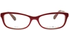 Kate Spade Jessalyn Rectangular Eyeglasses In Red