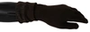 Costume National Wool Knitted One Size Wrist Length Women's Gloves In Brown