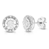 VIR JEWELS 1/5 CTTW 28 STONES ROUND LAB GROWN DIAMOND STUDS EARRINGS .925 STERLING SILVER PRONG SET ROUND SHAPE