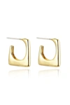 EYE CANDY LA LOGAN SQUARE HOOP EARRINGS