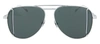 Saint Laurent Novelty Aviator Sunglasses In Grey