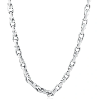 Pompeii3 Men's 14k Gold (68gram) Or Platinum (127gram) 5.5mm Link Chain Necklace 22" In Silver