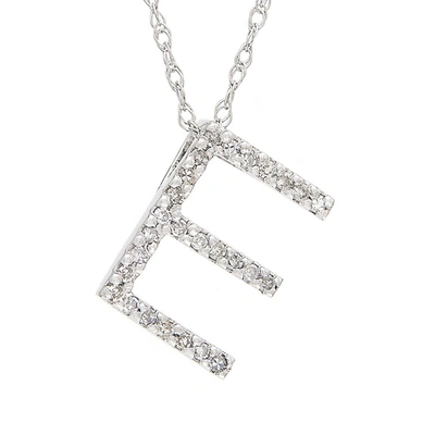 Monary Diamond "e" (wg/with Chain) In Silver