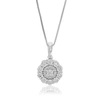 Vir Jewels 1/12 Cttw Lab Grown Round Cut Diamond Accent Pendant Necklace .925 Sterling Silver For Women 1/3 Inc In Silver