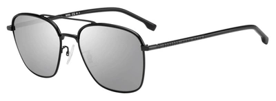 Hugo Boss Silver Mirror Navigator Mens Sunglasses Boss 1103/f/s 0kj1/t4 62 In White