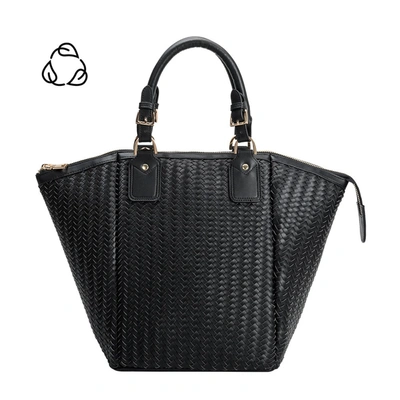 Melie Bianco Valerie Black Recycled Vegan Tote Bag